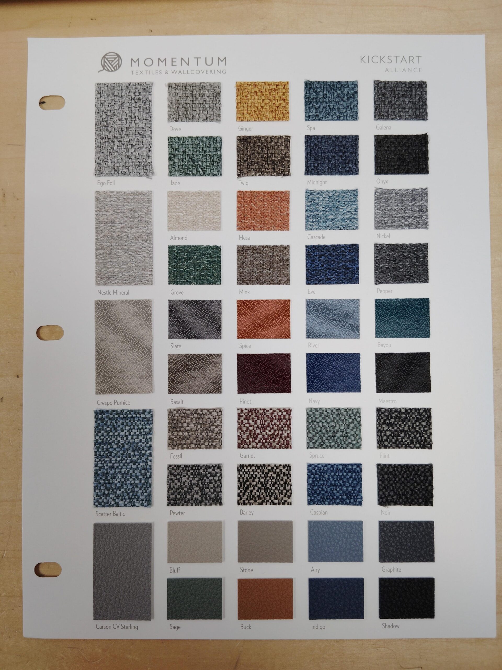 Momentum Kickstart Textile Card